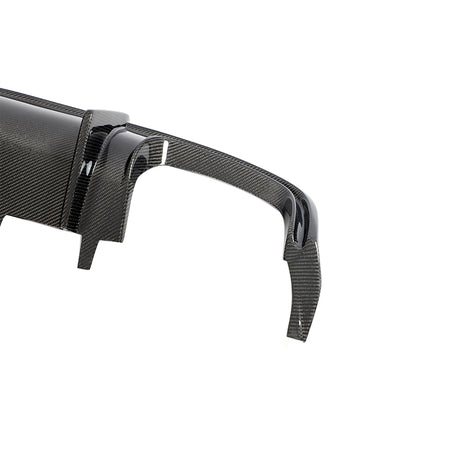 Audi A6 C7.5 rear diffuser 3K carbon fiber weave close up