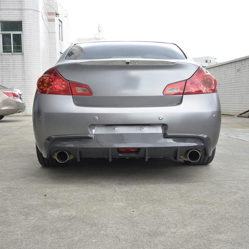 Infiniti G37 Sedan 2009-13 Rear Bumper Diffuser (Non-US) Carbon Fiber - www.ahacarbon.com