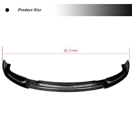 Carbon Fiber Front Bumper Lip Chin Spoiler for Infiniti G37 Base 2010