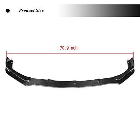 Carbon Fiber Front Bumper Lip for Infiniti Q50 Base Bumper 2013-2017