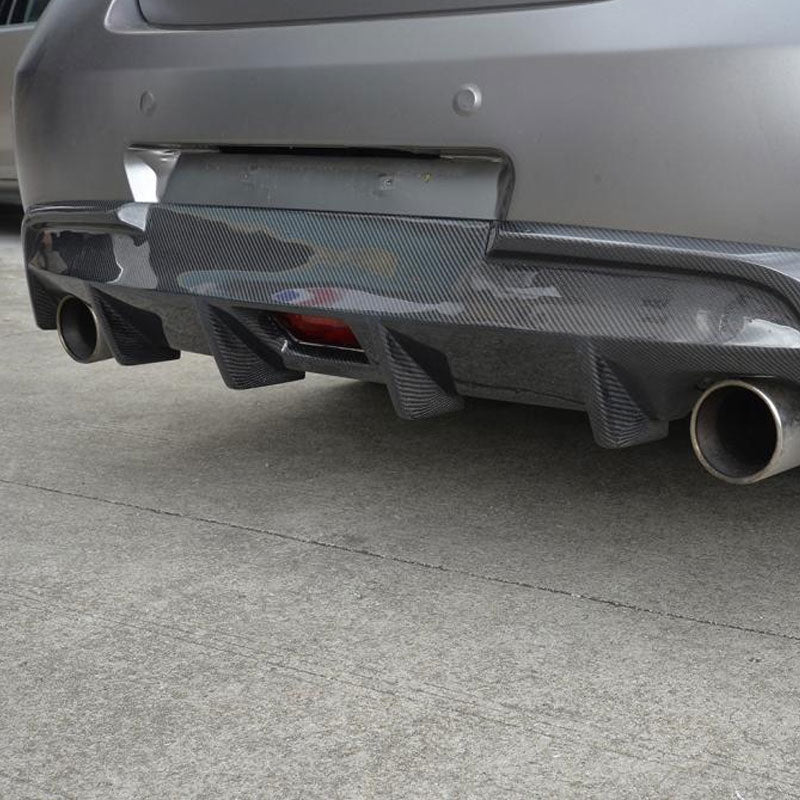 Infiniti G37 Sedan 2009-13 Rear Bumper Diffuser (Non-US) Carbon Fiber - www.ahacarbon.com