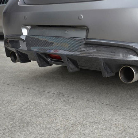 Infiniti G37 Sedan 2009-13 Rear Bumper Diffuser (Non-US) Carbon Fiber - www.ahacarbon.com