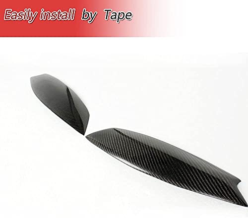 Carbon Fiber Car Front Headlamps Eyelids Headlight Eyebrows 2005-2009