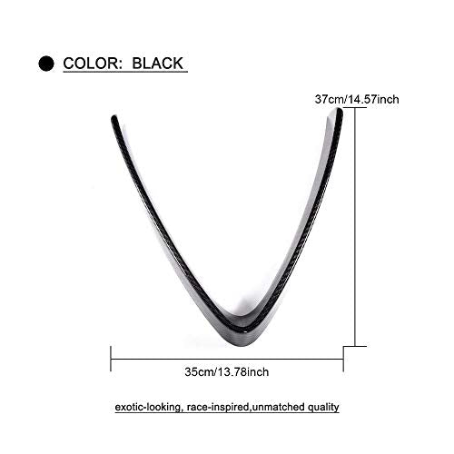 Carbon Fiber V Shape Grill Mesh Frame Cover Decoration Trim 2017-2019