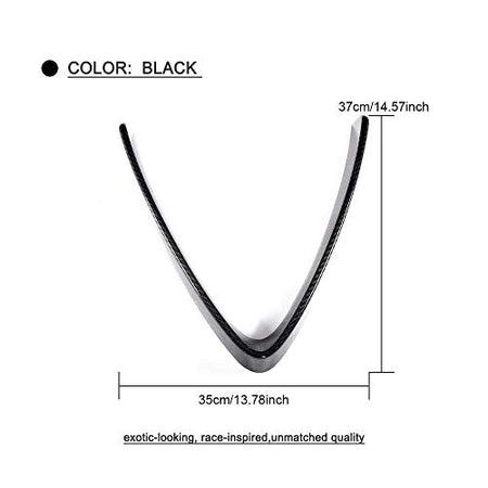 Carbon Fiber V Shape Grill Mesh Frame Cover Decoration Trim 2017-2019