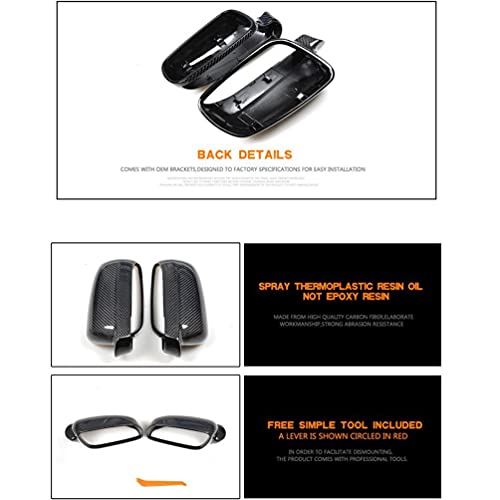 Carbon Fiber Car Mirror Covers for Volkswagen VW Golf 4 IV 1997-2004