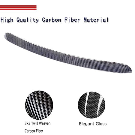 ahacarbon ML-XM159 Rear Roof Window Spoiler Wing Lip Carbon Fiber