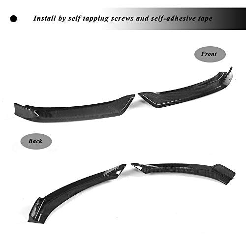 Levante CF Front Splitters, fits Maserati Levante Base S 2016-2018