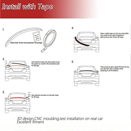VW Golf 6 GTI/R Carbon Fiber Roof Spoiler 2010-2013