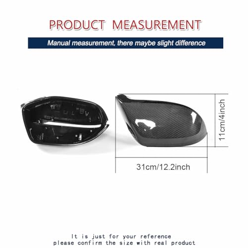Carbon Fiber Mirror Caps for Audi A7 S7 S Line RS7 Hatchback 2011-2017