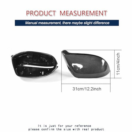 Carbon Fiber Mirror Caps for Audi A7 S7 S Line RS7 Hatchback 2011-2017