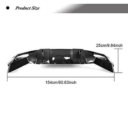 Carbon Fiber Rear Diffuser for BMW 5 Series G30 G38 520i 540i 2019