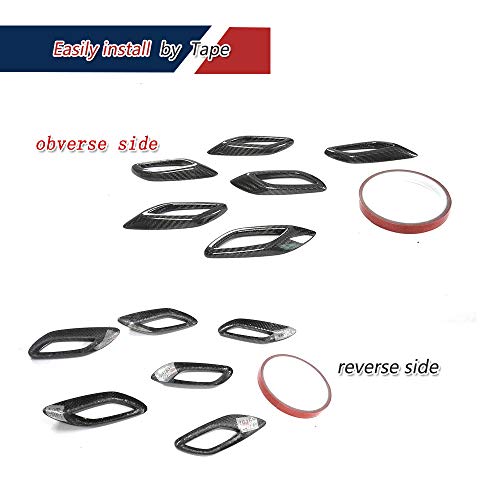 Carbon Fiber Side Bumper Vent Trim for Maserati Levante 2016-2020