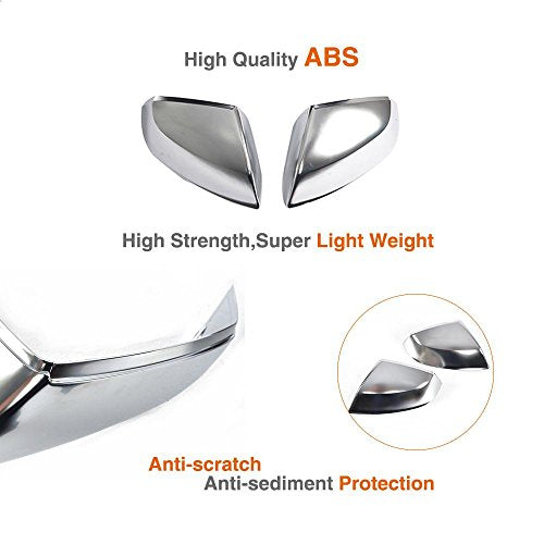 Alloy Side Mirror Cover fits Audi Q7 Without Side Lane 2015-2017