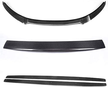 Carbon Fiber Side Skirts and Front Lip and Rear Spoiler for 2009-2013