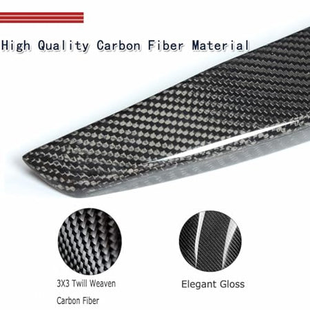Carbon Fiber Rear Trunk Spoiler for Maserati Quattroporte QP 2013-2018
