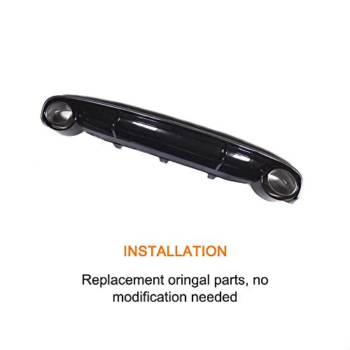 Rear Bumper Diffuser Exhaust Lip for Audi A7 Standard Bumper 2012-2015