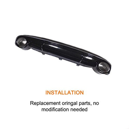 Rear Bumper Diffuser Exhaust Lip for Audi A7 Standard Bumper 2012-2015