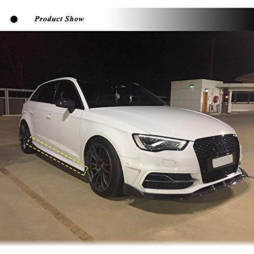 Carbon Fiber Side Skirts for Audi A3 S-Line S3 Hatchback 2014-2019