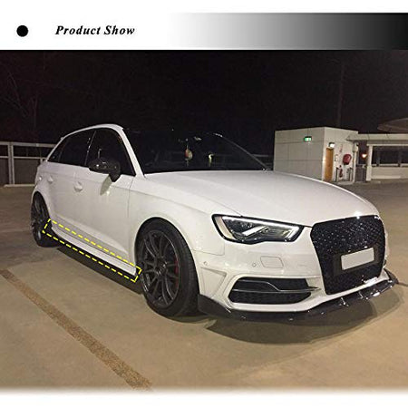 Carbon Fiber Side Skirts for Audi A3 S-Line S3 Hatchback 2014-2019