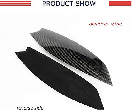 Carbon Fiber Car Front Headlamps Eyelids Headlight Eyebrows 2005-2009