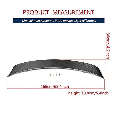 R8 Carbon Fiber Rear Trunk Spoiler for Audi R8 V8 V10 2008-2015 2-Door