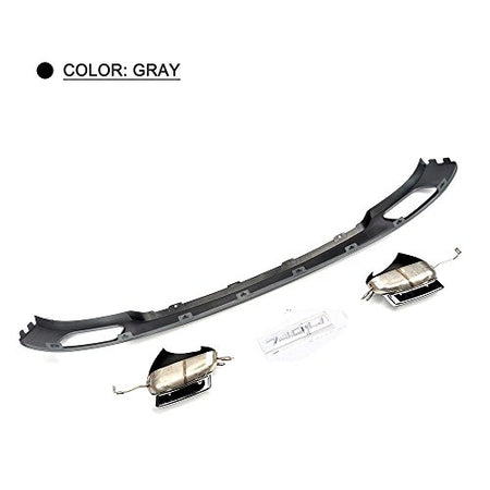 Rear Diffuser Bumper Lip ++ Exhaust MufflerTip for BMW 7 2010-2012