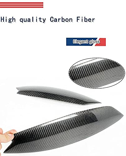 Carbon Fiber Car Front Headlamps Eyelids Headlight Eyebrows 2005-2009
