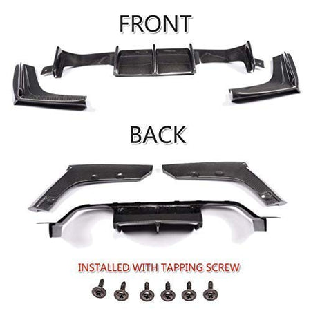 Carbon Fiber Rear Diffuser Lip fits BMW 3 Series F80 M3 2014-2019