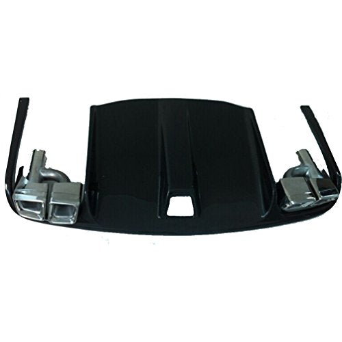 Carbon Fiber Rear Diffuser and Exhaust Tips fits Mercedes 2009-2012