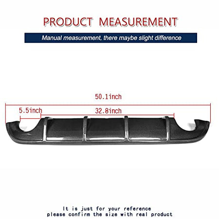 Carbon Fiber Rear Diffuser for Infiniti Q50 2014-2017 Rear Lower