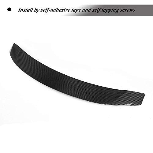 Rear Spoiler Compatible for Audi Mk2 TT 8J TTS 2-Door 2008-2014 Carbon