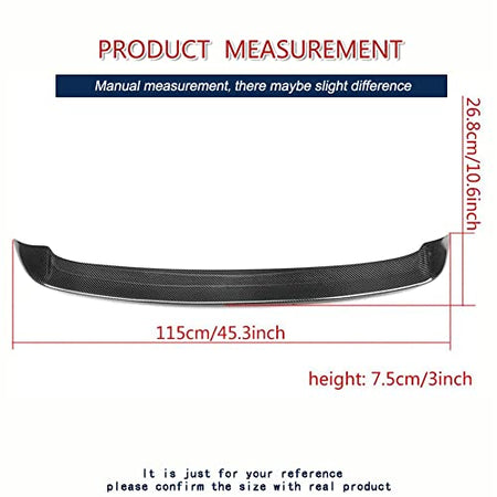 VW Golf 6 GTI/R Carbon Fiber Roof Spoiler 2010-2013