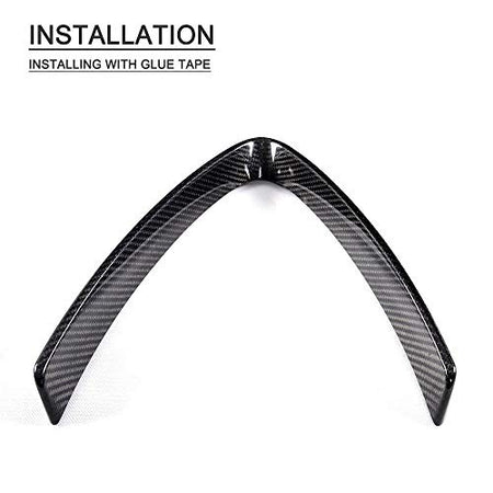 Carbon Fiber V Shape Grill Mesh Frame Cover Decoration Trim 2017-2019