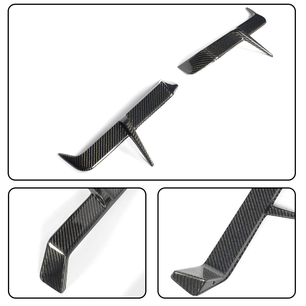 G90 M5 Full Carbon Fiber Rear Vent Cover Compatible with BMW G90 M5 2025-2026 Rear Bumper Side Vent Canard Covers Factory Out