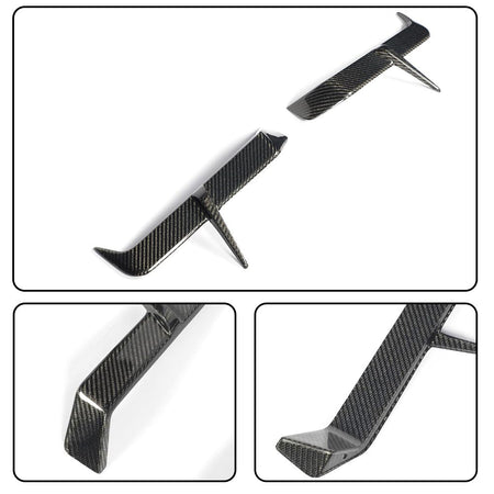 G90 M5 Full Carbon Fiber Rear Vent Cover Compatible with BMW G90 M5 2025-2026 Rear Bumper Side Vent Canard Covers Factory Out