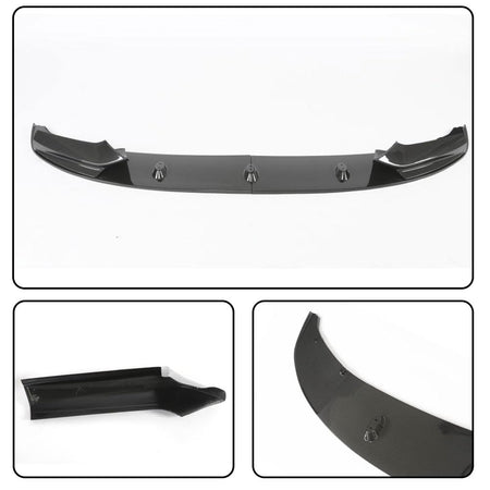 Carbon Pattern Front Lip for BMW 5 Series F10 M Sport 2011-2016 Front Bumper Lip ABS Auto Chin Spoiler Splitter Protector