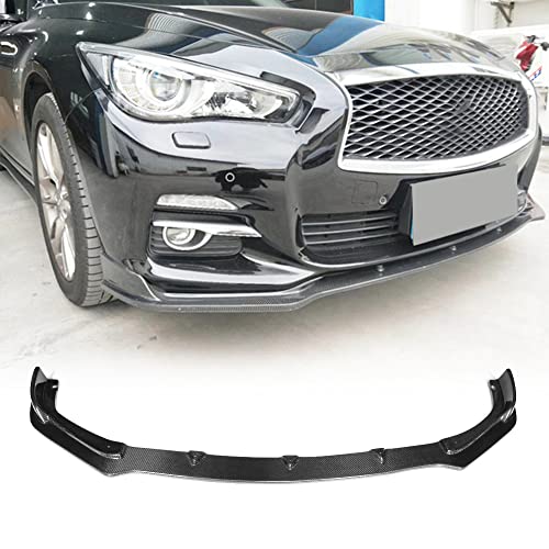 Carbon Fiber Front Bumper Lip for Infiniti Q50 Base Bumper 2013-2017