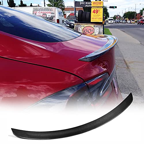 Model S Carbon Fiber Trunk Spoiler Compatible with 2012-2025 Tesla Model S Rear Spoiler Boot Lid High Kick Wing Lip Factory Outlet