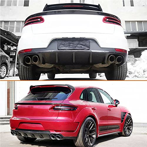 Macan Carbon Fiber Rear Trunk Middle Spoiler for Porsche 2014-2017