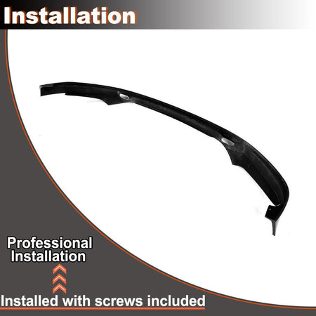 Gloss Black Front Bumper Lip for BMW G30 5 Series G31 G38 M Sport Sedan/Wagon 2017-2020 530i 540i M550i Fiberglass Auto Front