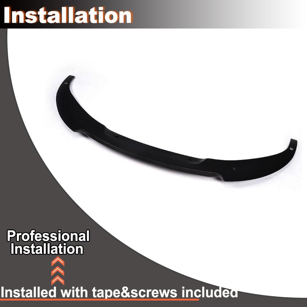 Gloss Black Front Lip for BMW 6 Series M6 2013-2018 F06 Gran Coupe F12 Convertible F13 Coupe, Fiberglass,Lightweight, Sporty 