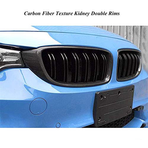 Carbon Fiber Front Center Kidney Grille Grill Replacement 2013-2018