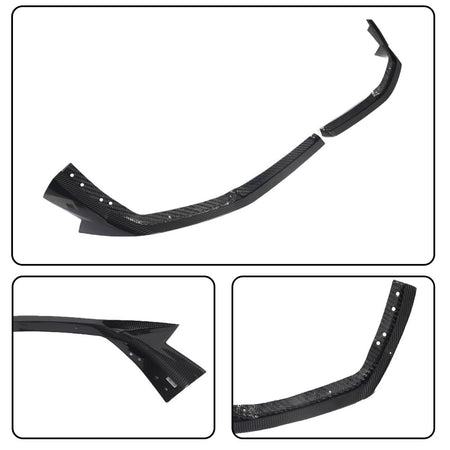 Dry Carbon Fiber Front Lip Compatible with BMW X6M F96 2020-2022 Front Bumper Lip Chin Spoiler Splitters Protector Body Kits 