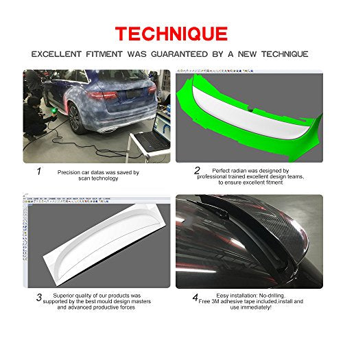 Carbon Fiber Rear Lip Trunk Spoiler for Porsche Panamera 2014 2015