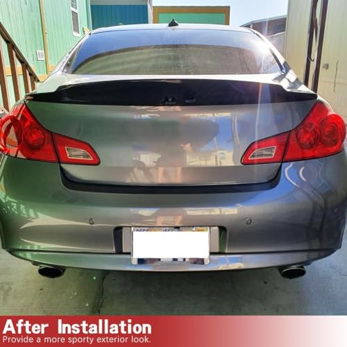 Carbon Fiber Trunk Spoiler for Infiniti G35 G25 G37 Q40 2007-2015