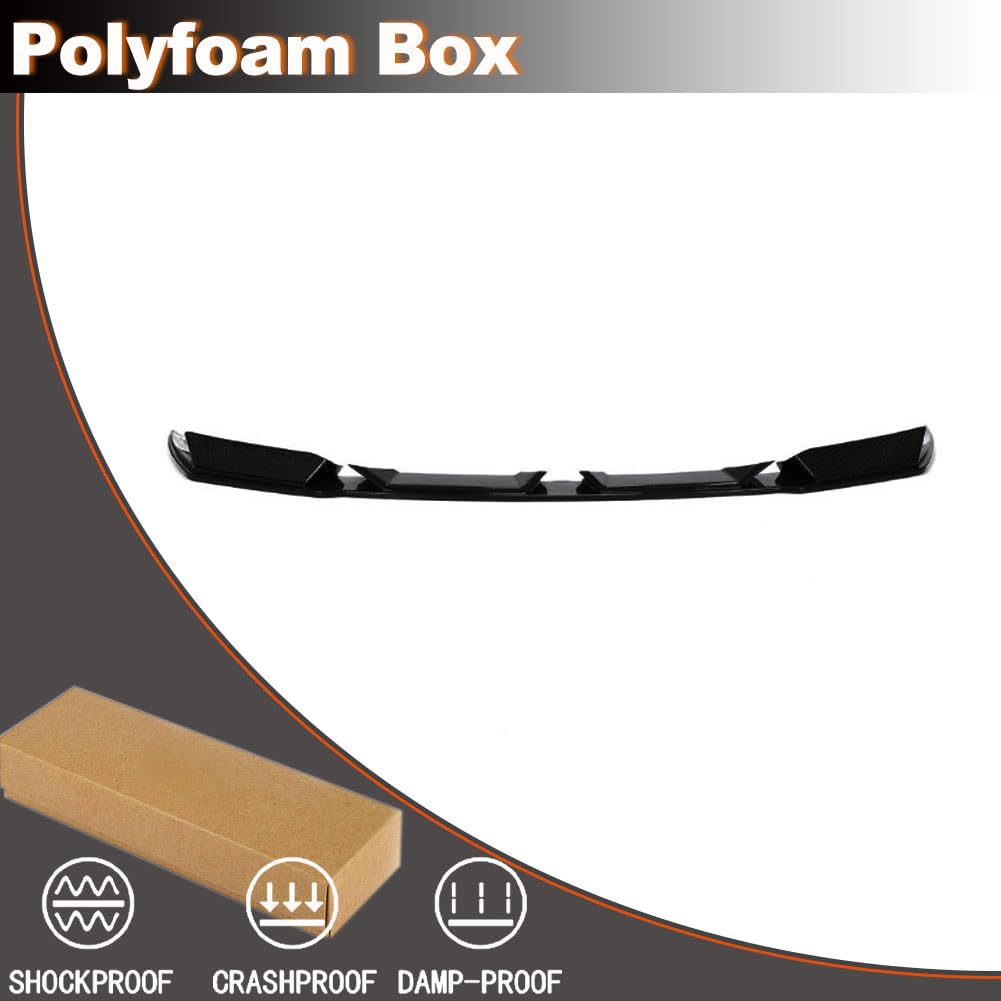 Gloss Black Front Bumper Lip for BMW F97 X3M F98 X4M 2019-2022 Auto Front Chin Spoiler Splitter Protector Air Dam Factory Out