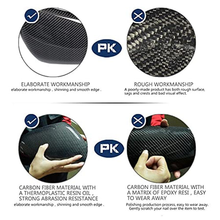 Carbon Fiber Car Mirror Covers for Volkswagen VW Golf 4 IV 1997-2004