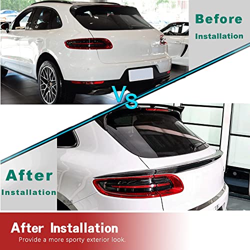 Macan Carbon Fiber Rear Trunk Middle Spoiler for Porsche 2014-2017