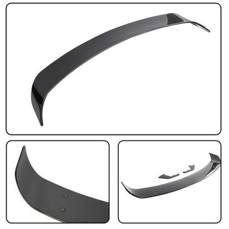 Real Carbon Fiber Trunk Spoiler Compatible with Porsche Taycan 2019-2024 Racing Rear Wing Spoiler GT Power